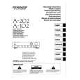 PIONEER A102 Owner's Manual cover photo