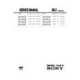 SONY KV21X1K Service Manual cover photo