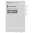 PIONEER KEH-P2030R Owner's Manual cover photo