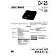 SONY D-125 Service Manual cover photo