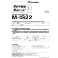 PIONEER M-IS22/DBDXJ Service Manual cover photo