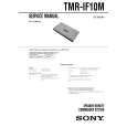 SONY TMRIF10M Service Manual cover photo