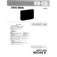 SONY WM600 Service Manual cover photo