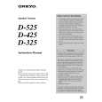 ONKYO D-325 Owner's Manual cover photo