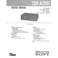 SONY CDXA2001 Service Manual cover photo
