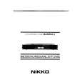 NIKKO GAMMAI Owner's Manual cover photo