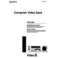 SONY CVD-500 Owner's Manual cover photo