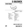 SONY D368 Service Manual cover photo