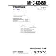 SONY MHCGX450 Service Manual cover photo