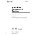 SONY DHC-ZX50MD Owner's Manual cover photo