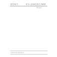 SONY KV2062 Service Manual cover photo