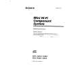 SONY MHC-R300 Owner's Manual cover photo