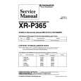 PIONEER XRP365 Service Manual cover photo