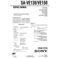 SONY SAVE130 Service Manual cover photo