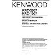KENWOOD KRC1007 Owner's Manual cover photo