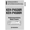 PIONEER KEH-P4500R (G) Owner's Manual cover photo