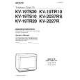 SONY KV-2037RS Owner's Manual cover photo