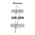 PIONEER GR-209/SDXCN Owner's Manual cover photo