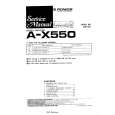 PIONEER AX550 Service Manual cover photo