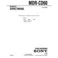 SONY MDRCD60 Service Manual cover photo
