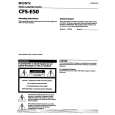 SONY CFS-E50 Owner's Manual cover photo