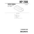 SONY MP7000 Service Manual cover photo