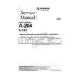 PIONEER A104 Service Manual cover photo