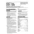 KENWOOD KRC-156L Owner's Manual cover photo