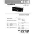 SONY XR6287 Service Manual cover photo