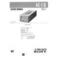 SONY ACF1E Service Manual cover photo