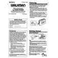 SONY WM-FX401 Owner's Manual cover photo