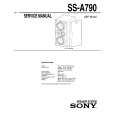 SONY SS-A790 Service Manual cover photo