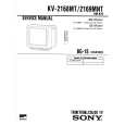 SONY KV2168MT Service Manual cover photo