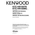 KENWOOD KTCHR100MC Owner's Manual cover photo