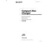 SONY CDX-605 Owner's Manual cover photo