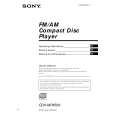SONY CDX-MP450X Owner's Manual cover photo