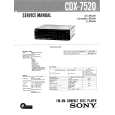 SONY CDX7520 Service Manual cover photo