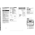 SONY FD-285 Owner's Manual cover photo