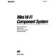 SONY MHC-3750 Owner's Manual cover photo