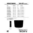 SONY KV27V22 Service Manual cover photo
