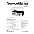 TECHNICS RS641 Service Manual cover photo