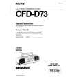 SONY CFD-D73 Owner's Manual cover photo