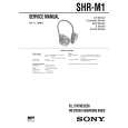 SONY SHRM1 Service Manual cover photo