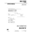 SONY MHCR880 Service Manual cover photo