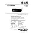 SONY XR-620 Service Manual cover photo