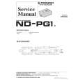 PIONEER ND-PG1/E Service Manual cover photo