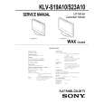 SONY KLVS23A10 Service Manual cover photo