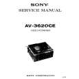 SONY AV3620 Service Manual cover photo