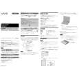 SONY VGP-FL11 VAIO Owner's Manual cover photo