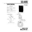 SONY SSA105 Service Manual cover photo